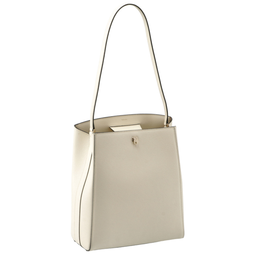 Valextra Brera Shoulder Tote Bag Pergamena White